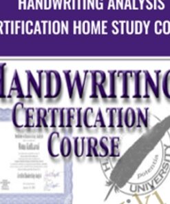 Handwriting Analysis Certification Home Study Course – Bart Baggett