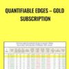 Quantifiable Edges E28093 Gold Subscription » Courses[GB]
