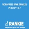 WordPreass Rank Tracker Plugin V1.6.7 –  Rankie