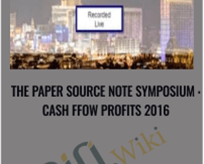 The Paper Source Note Symposium : Cash Ffow Profits 2016