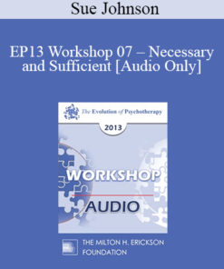 [Audio] EP13 Workshop 07 - Necessary and Sufficient: The Key Elements of Lasting Change in Couple Therapy - Sue Johnson
