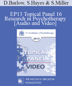 EP13 Topical Panel 16 - Research in Psychotherapy - David Barlow
