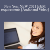 Audio and Video New Year NEW 2021 EM requirements with Dr. Amy Wood DC MCS P BA BS OnDemand 1 Distance Learning CE » Courses[GB]