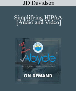 JD Davidson - Simplifying HIPAA