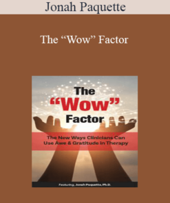 Jonah Paquette - The “Wow” Factor: The New Ways Clinicians Can Use Awe and Gratitude in Therapy
