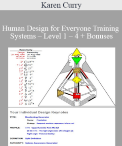 Karen Curry – Human Design for Everyone Training Systems – Level 1 – 4 + Bonuses