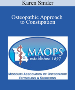 Karen Snider - Osteopathic Approach to Constipation