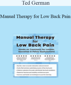 Ted German - Manual Therapy for Low Back Pain: Hands-on Treatment for Lumbar