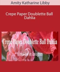 Amity Katharine Libby – Crepe Paper Doublette Ball Dahlia